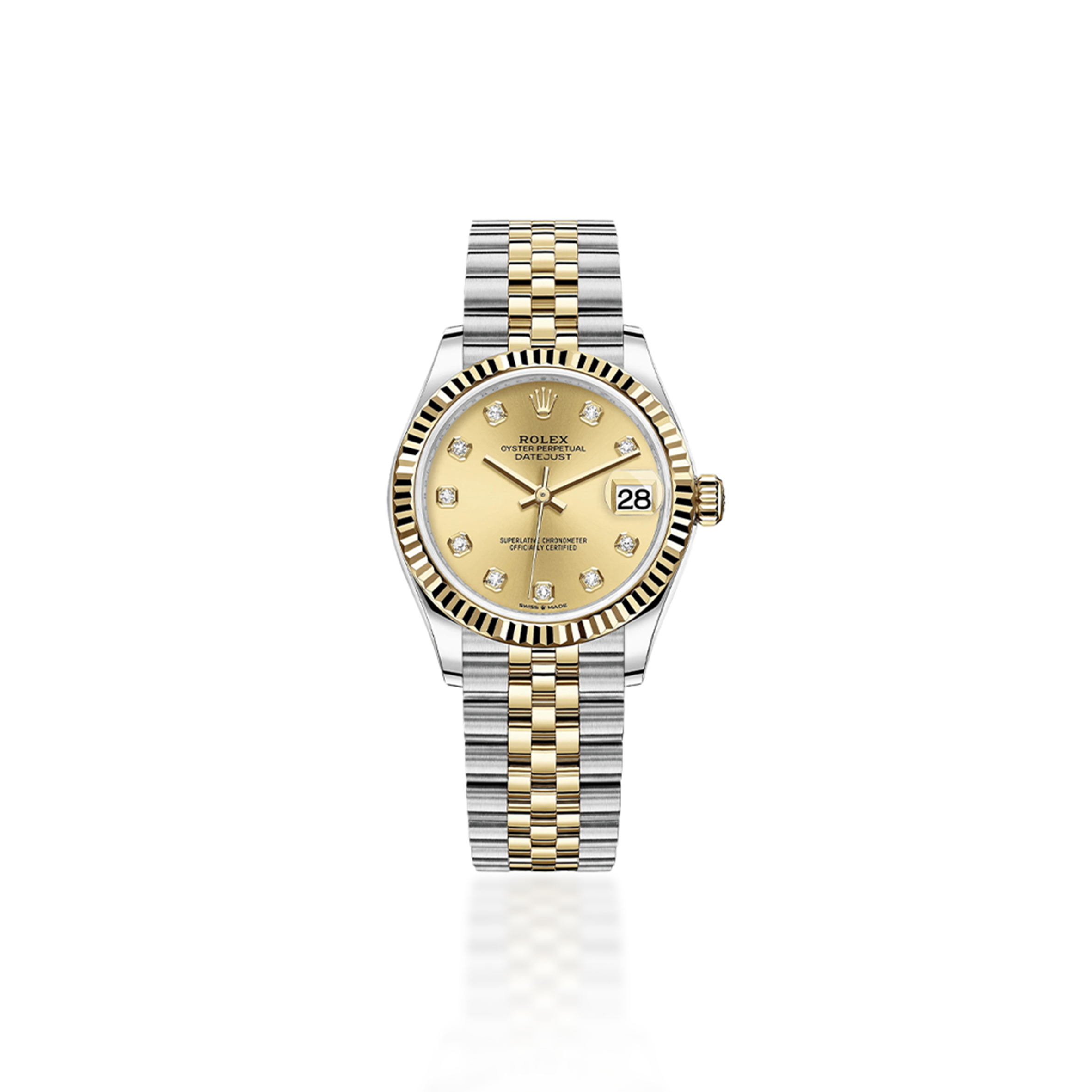 ROLEX DATEJUST YELLOW GOLD & STEEL CHAMPAGNE DIAL 31MM ROLEX DATEJUST YELLOW GOLD & STEEL CHAMPAGNE DIAL 31MM